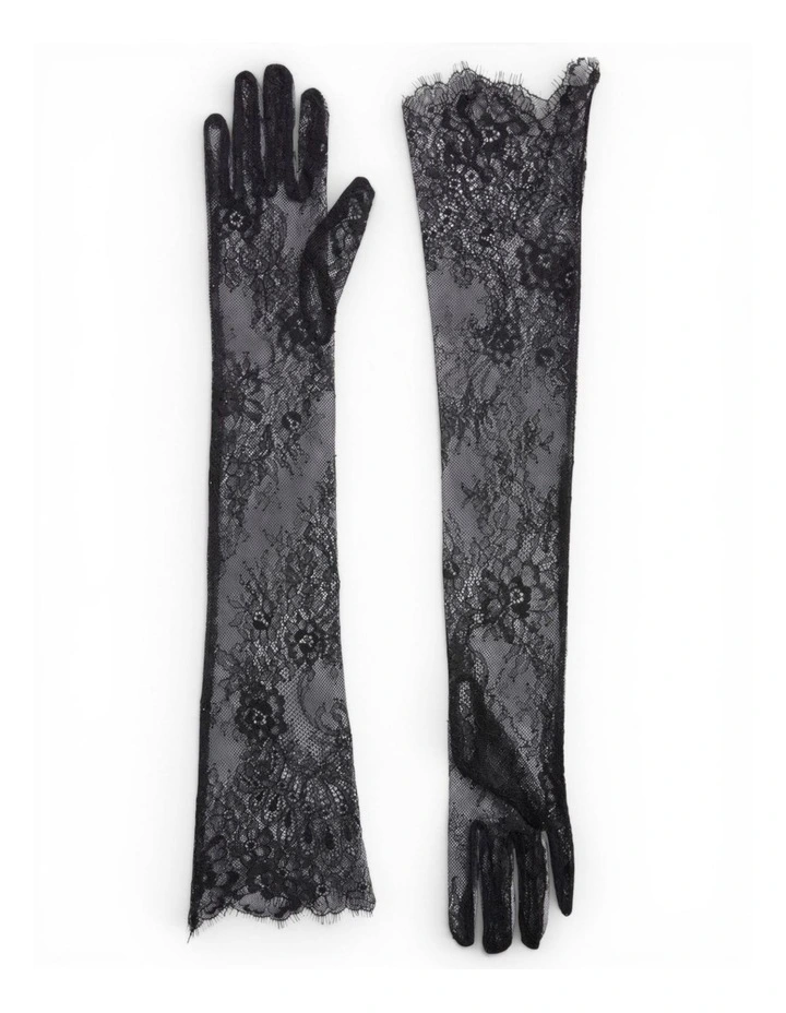 High Heel Jungle Chantilly Lace Opera Gloves image 1