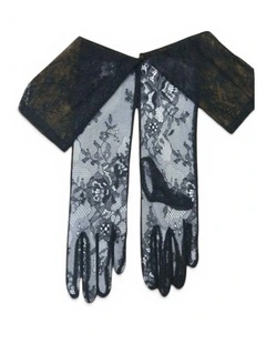 High Heel Jungle Lovely Lady Gloves Black
