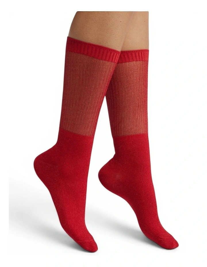 High Heel Jungle Glitter Dance Socks image 3