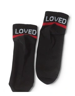 Loved Cotton Socks - Black