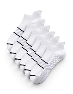 Cushion Support Sport Socks Pack of 3 in White