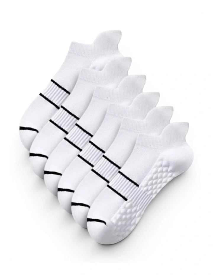 Cushion Support Sport Socks Pack of 3 in White image 1