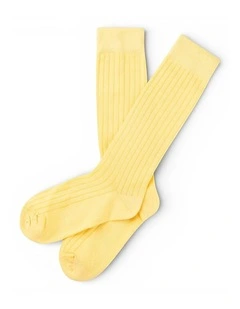Arcade Tall Socks in Yellow