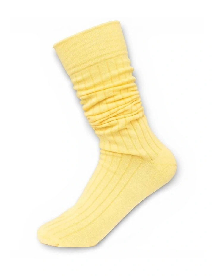 Arcade Tall Socks in Yellow image 2
