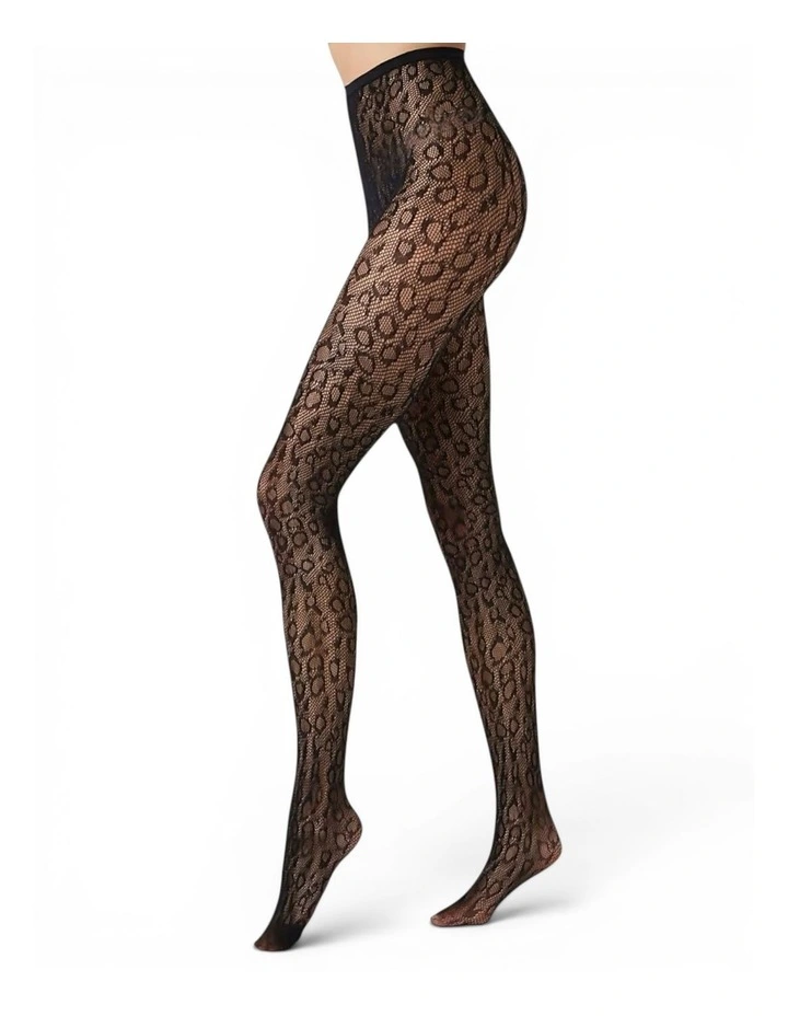 Leopard Print Fishnet Tights image 5
