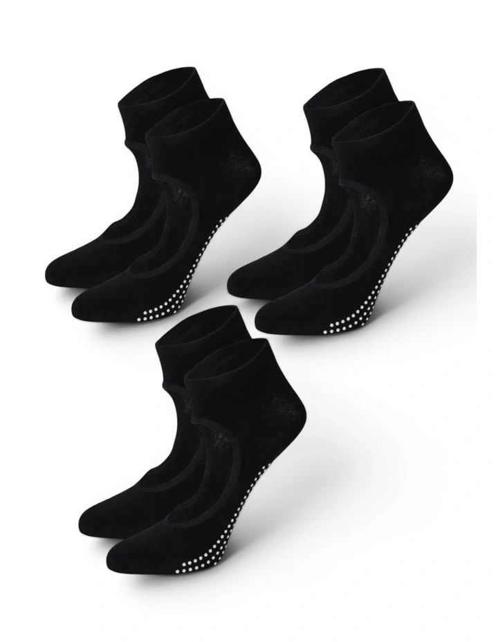 Peek Grip Socks Pack Of 2 in Black image 2