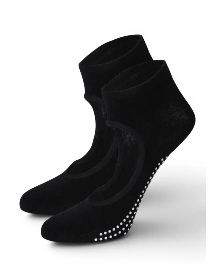 Peek Grip Socks Pack Of 2 in Black image 5