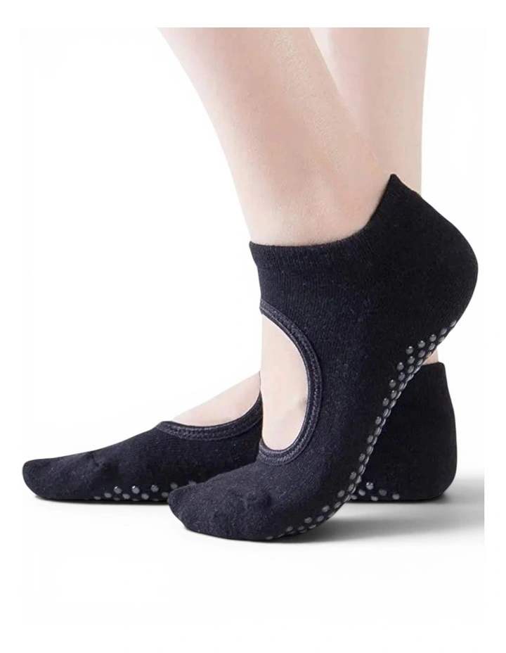 Peek Grip Socks Pack Of 2 in Black image 6