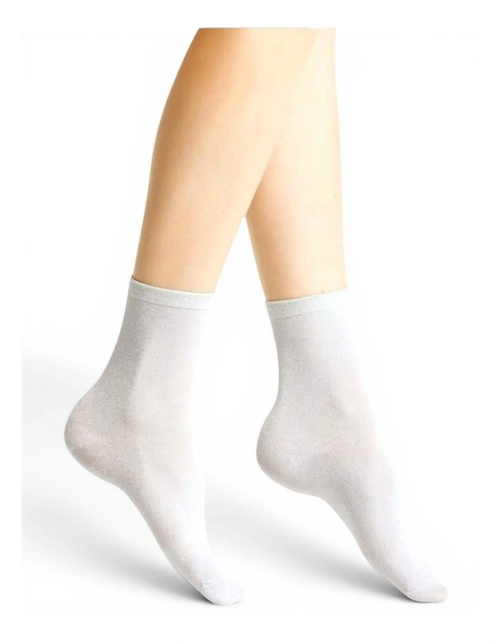 Glitterati Socks in White image 1