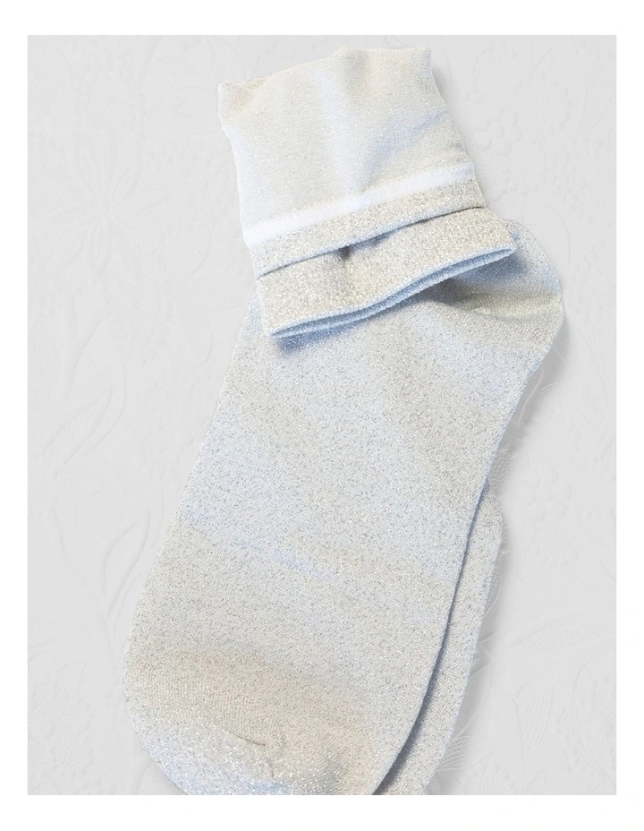 Glitterati Socks in White image 3