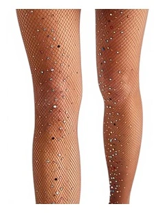 Glitter Fishnet Tights