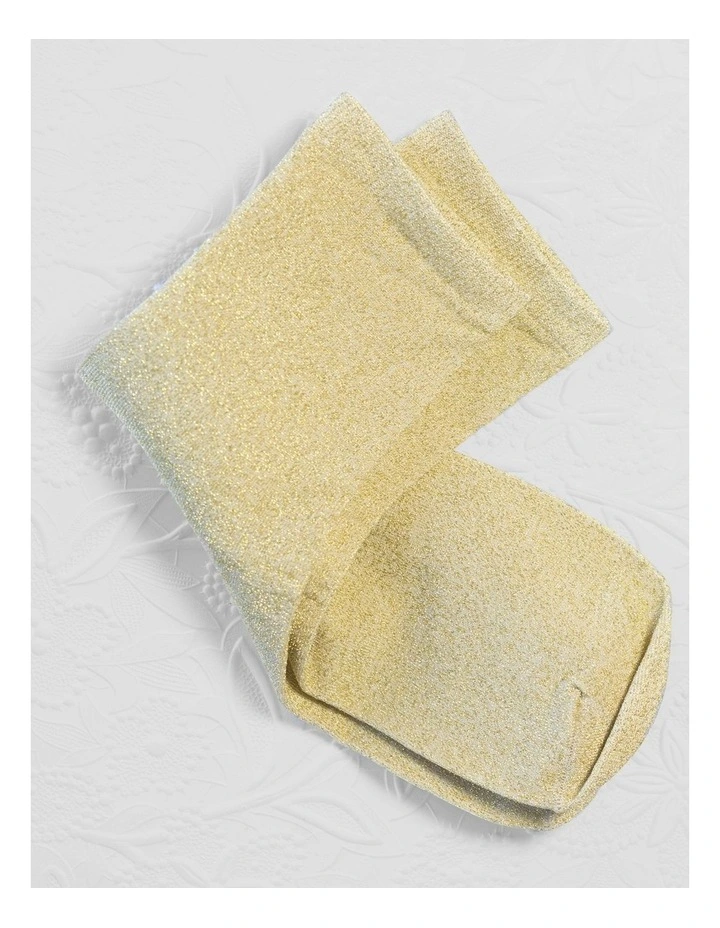 Glitterati Socks in Gold image 2