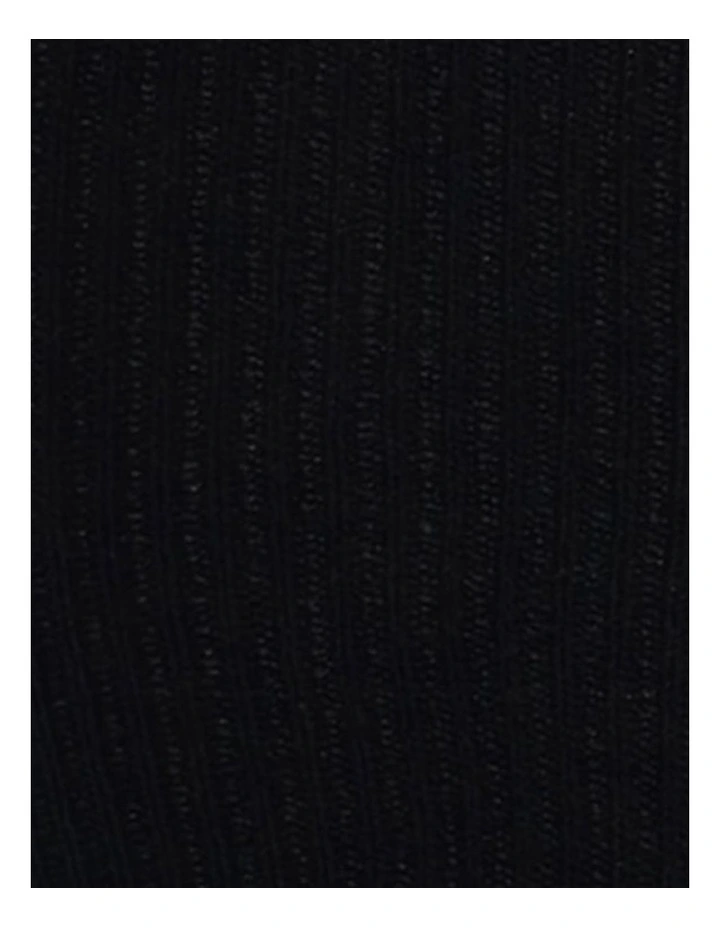 Marnie Opaque Stirrup Socks in Black image 4