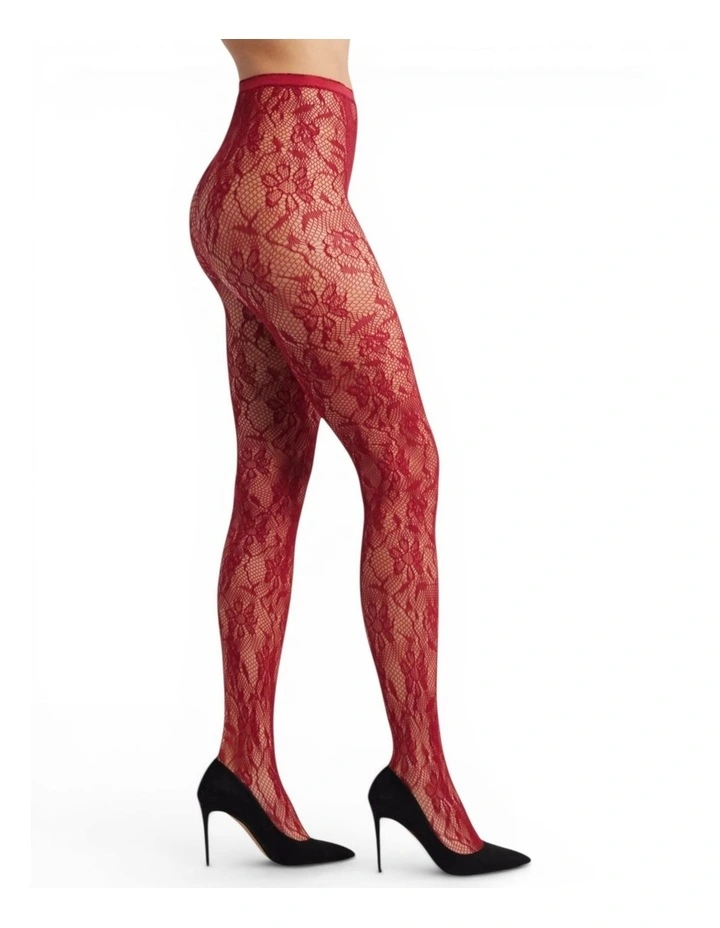 Venise Lace Fishnet Tights image 2