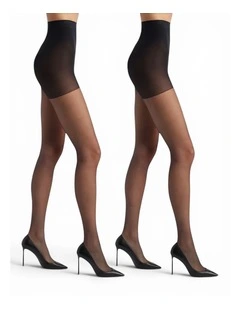 Tear Resistant Sheer Magic Tights - 2 Pairs