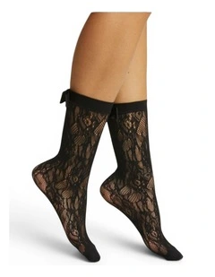 Coco Lace Socks in Black