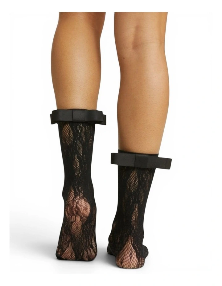 Coco Lace Socks in Black image 2
