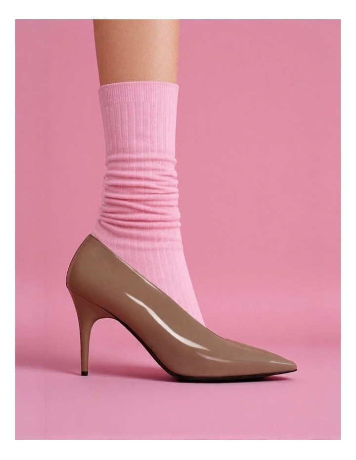 Arcade Tall Socks in Pink image 3