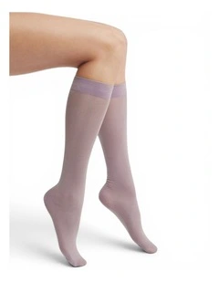 Glitterati Tall Socks in Purple