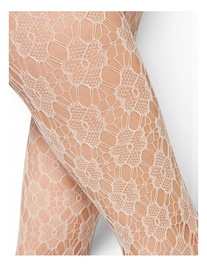 Floral Fishnet Tights image 3