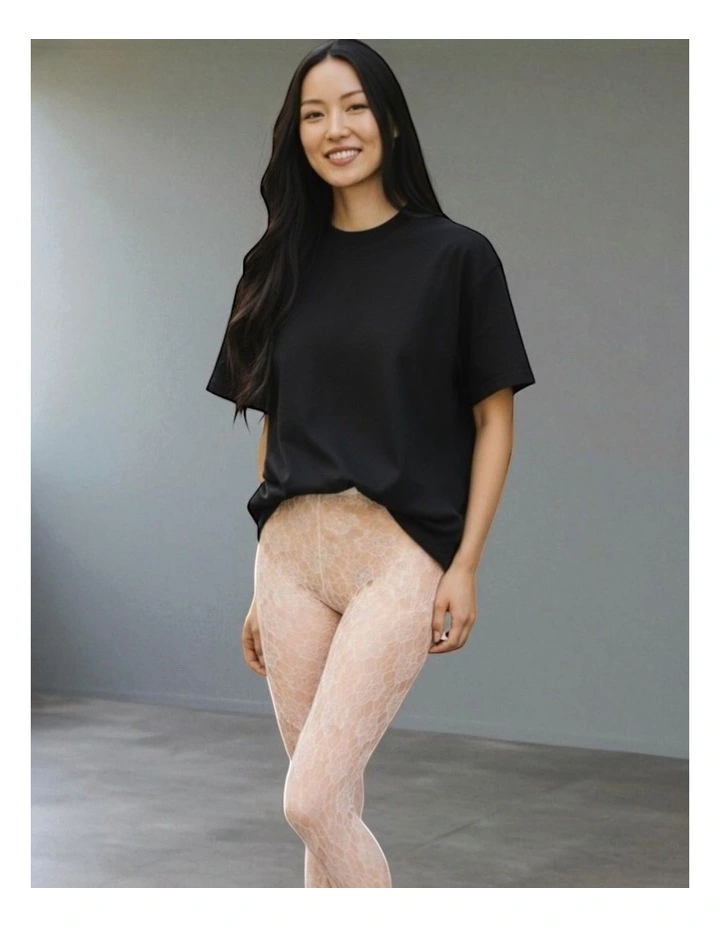 Floral Fishnet Tights image 4