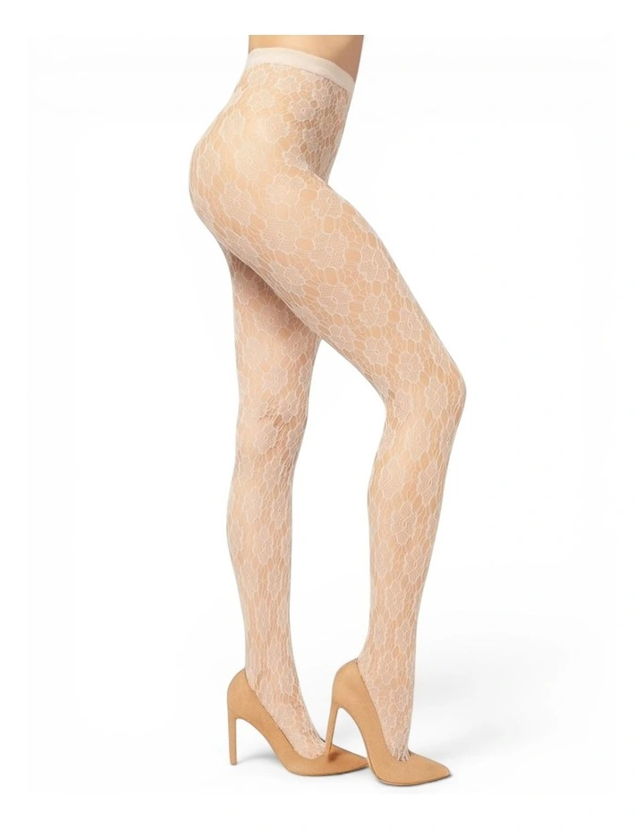 Floral Fishnet Tights image 5