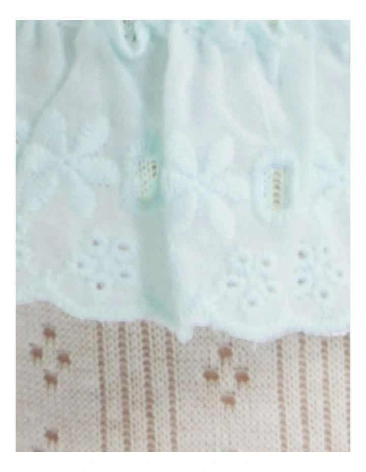 Bobby Lace Frill Trim Cotton Bobby Socks in White image 3