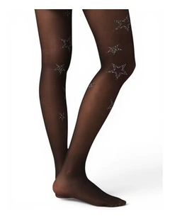 Glitter Star Sheer Tights