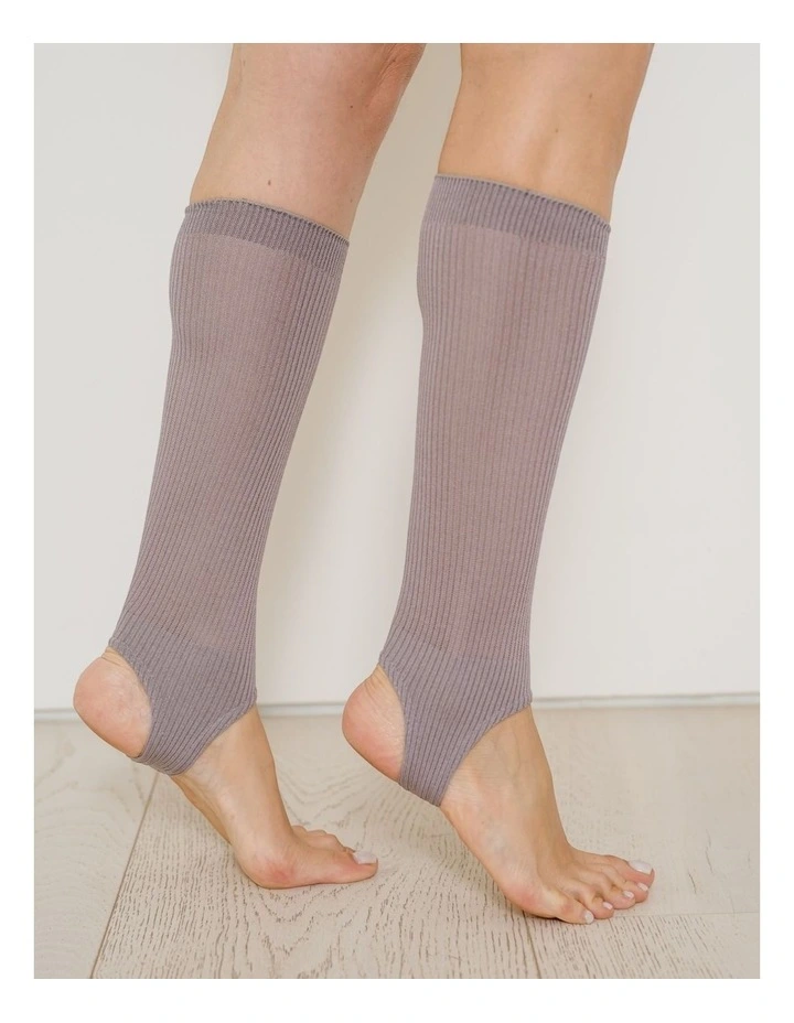 Show Pony Fine Strirrup Socks in Grey image 3