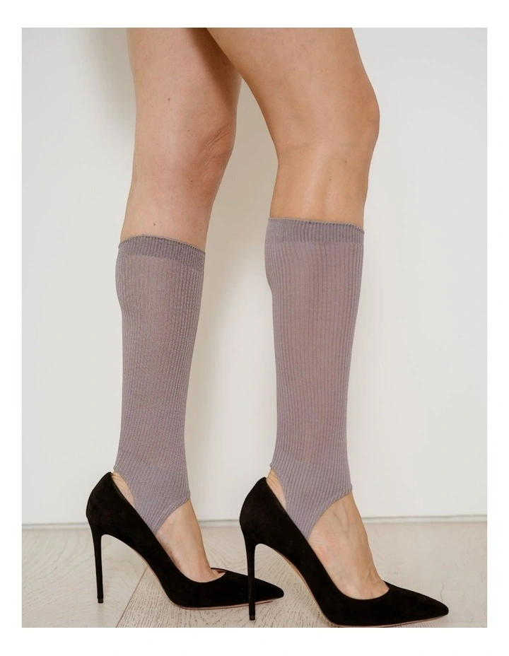 Show Pony Fine Strirrup Socks in Grey image 5