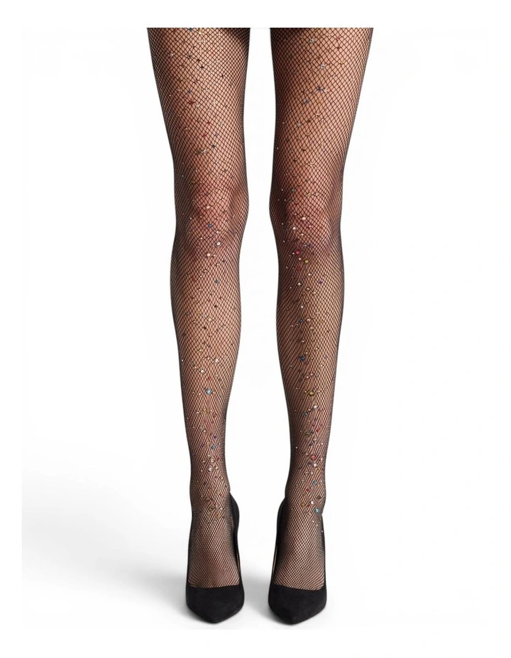 Glitter Fishnet Tights image 1