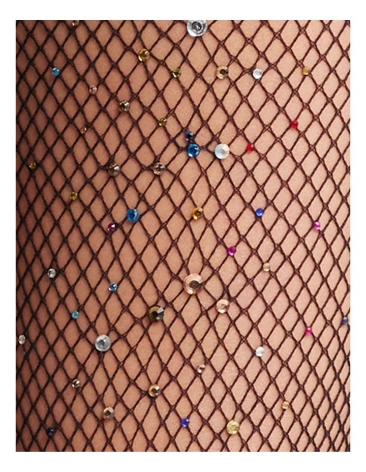 Glitter Fishnet Tights image 2