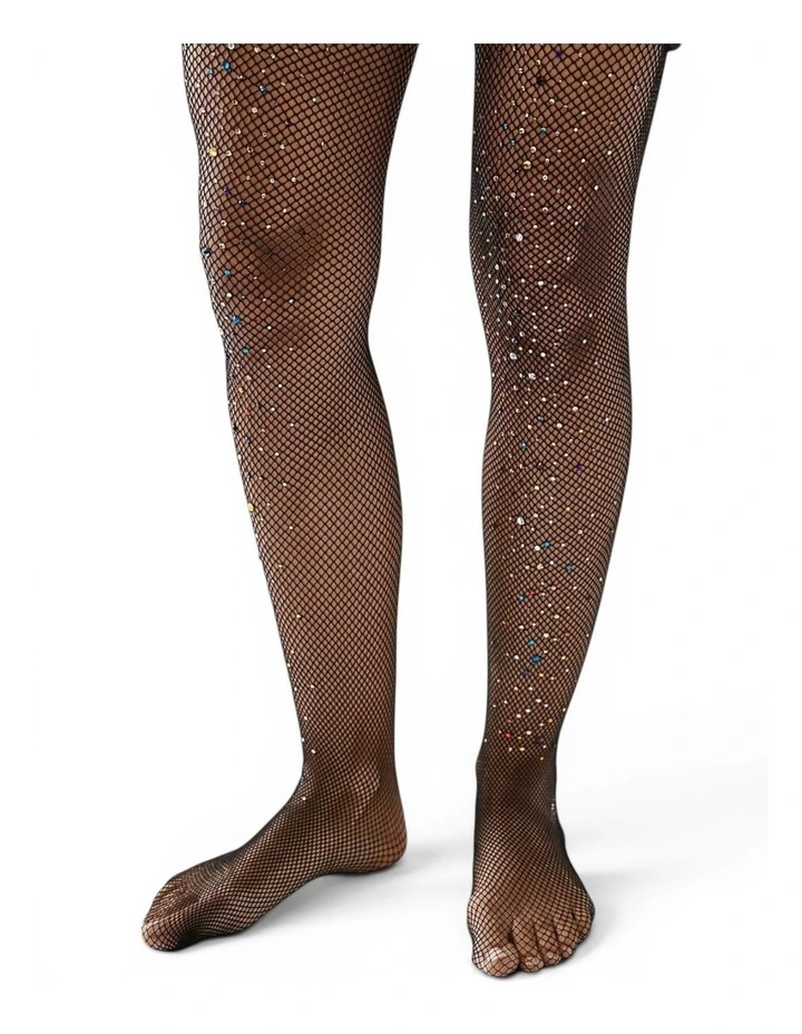 Glitter Fishnet Tights image 6