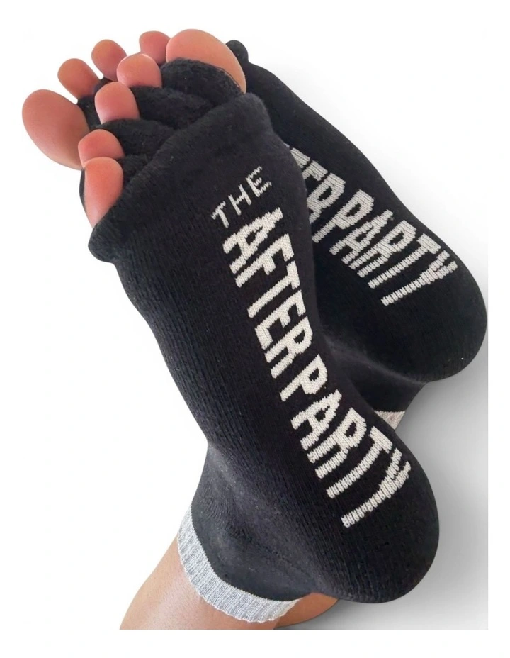 After Party Silicon Toe Socks Separators in Black image 2