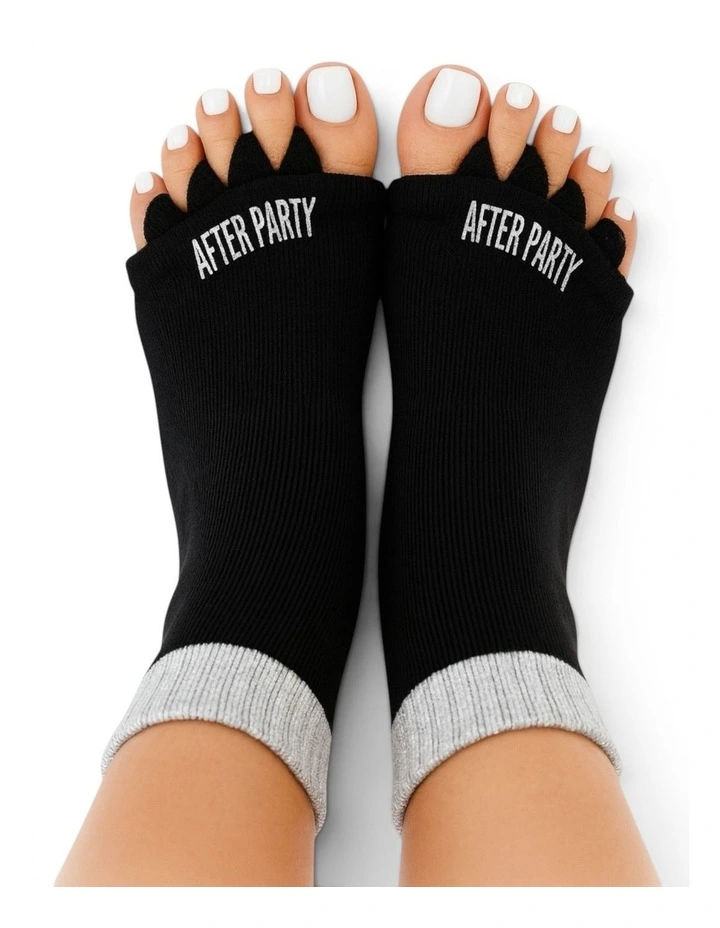After Party Silicon Toe Socks Separators in Black image 7