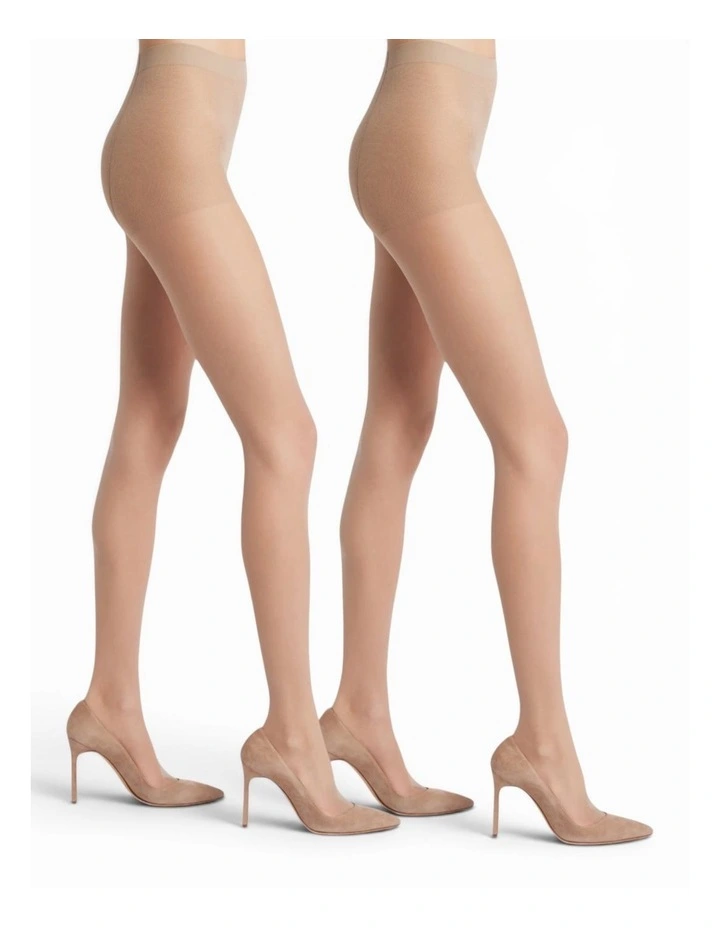 15 Denier Silky Slimming Sheer Tights - 2 Packs image 1