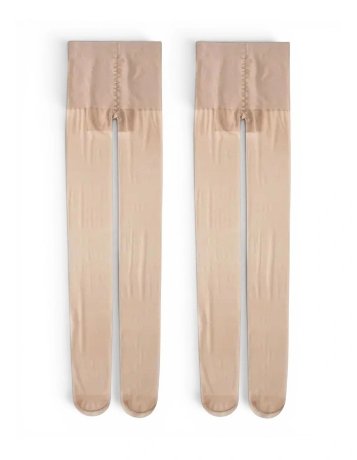 15 Denier Silky Slimming Sheer Tights - 2 Packs image 2