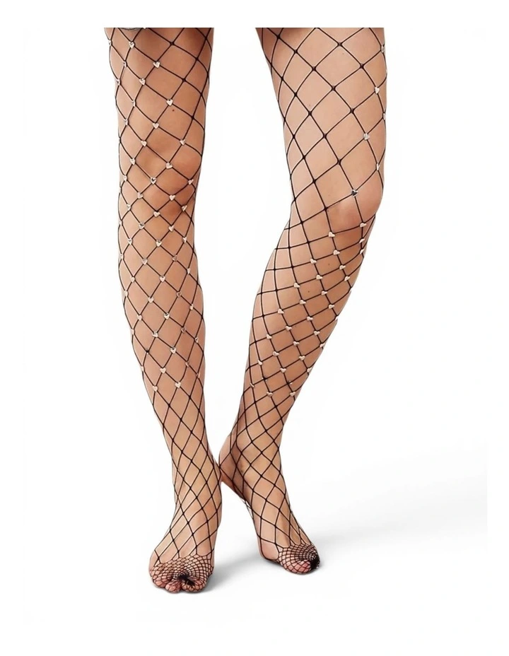 Sweet Heart Fishnet Tights image 1