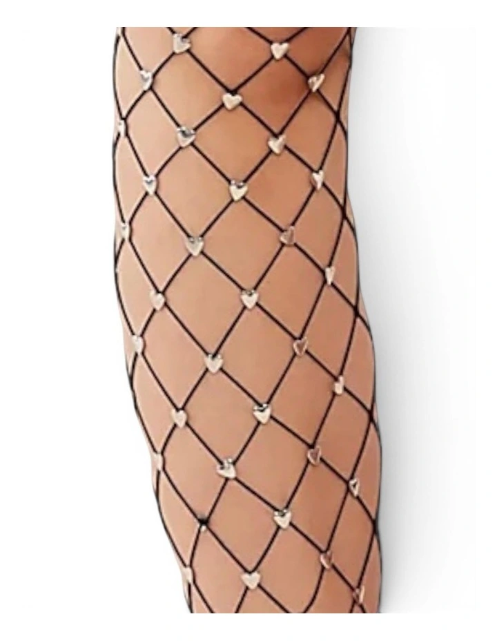 Sweet Heart Fishnet Tights image 2