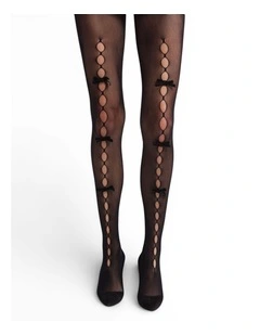 Pearl Bow Peek A Bow Tights