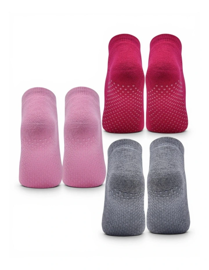 Peek Grip Socks 3 Pack in Multi image 7