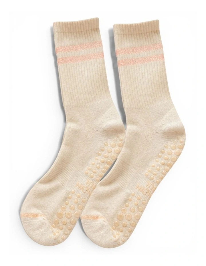 Pilates Yoga Socks 3 Pack in Multi image 5