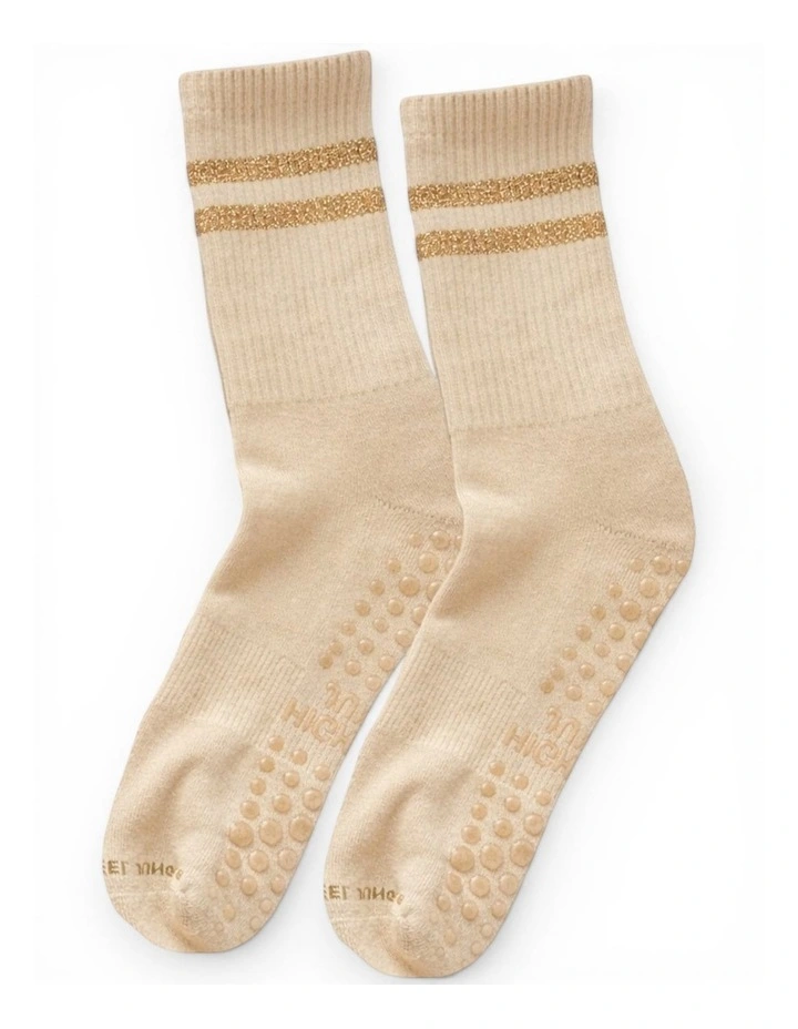 Pilates Yoga Socks 3 Pack in Multi image 7