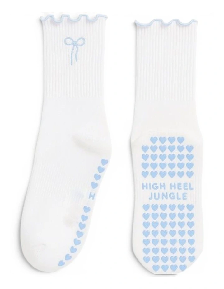 Bowtiful Lettuce Edge Grip Socks 3 Pairs in Multi image 4