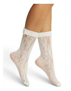 Coco Lace Socks in White