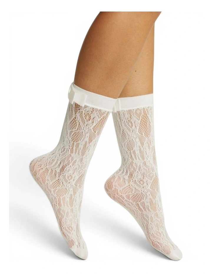 Coco Lace Socks in White image 1