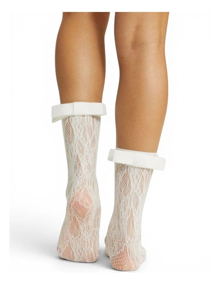 Coco Lace Socks in White image 2