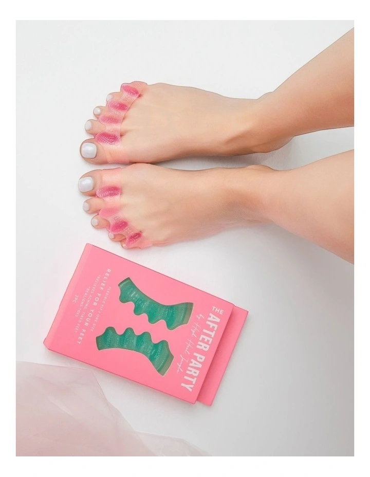 After Party Silicon Gel Toe Separators 2 Pairs in Multi image 4