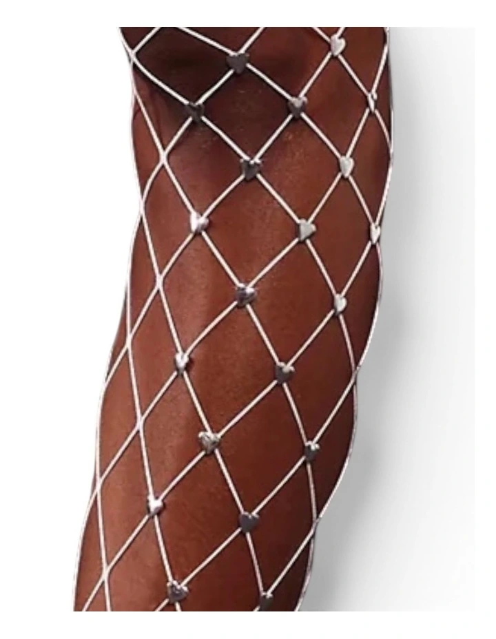 Sweet Heart Fishnet Tights image 3