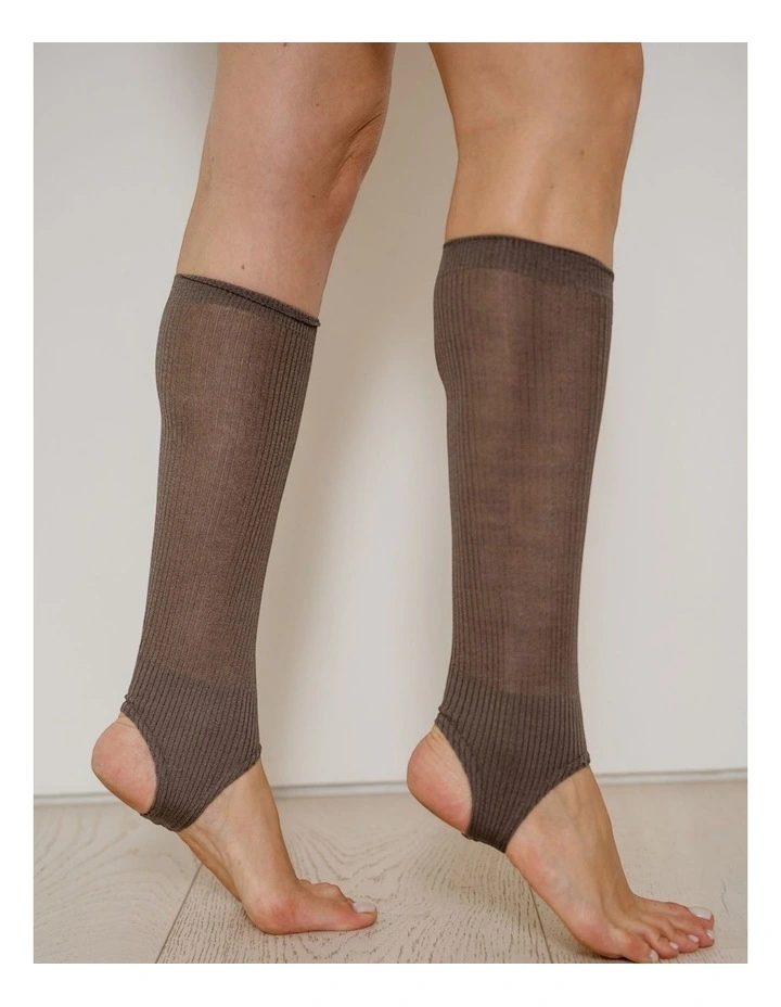 Show Pony Fine Strirrup Socks in Grey image 7